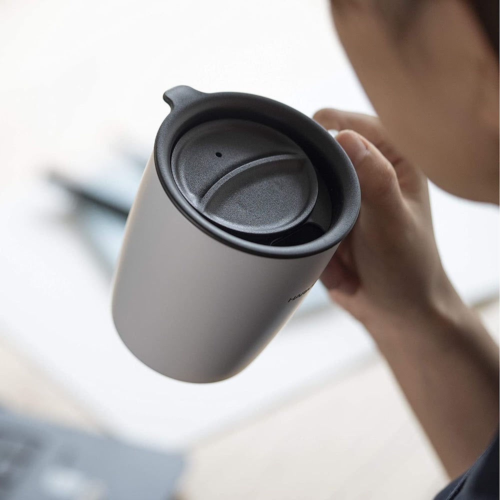 HARIO 不鏽鋼保溫隨行杯 300ml 霧灰 INSULATED MUG SMF-300-GR