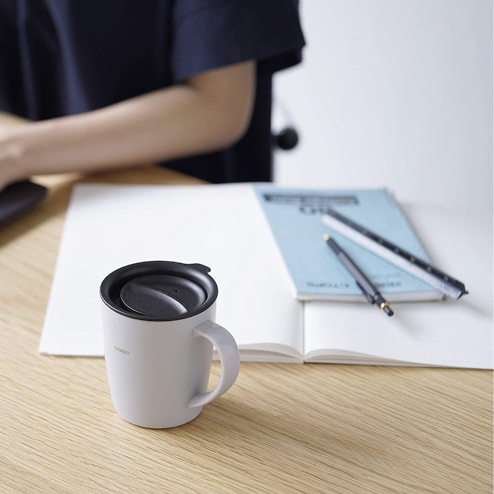 HARIO 不鏽鋼保溫隨行杯 300ml 霧灰 INSULATED MUG SMF-300-GR