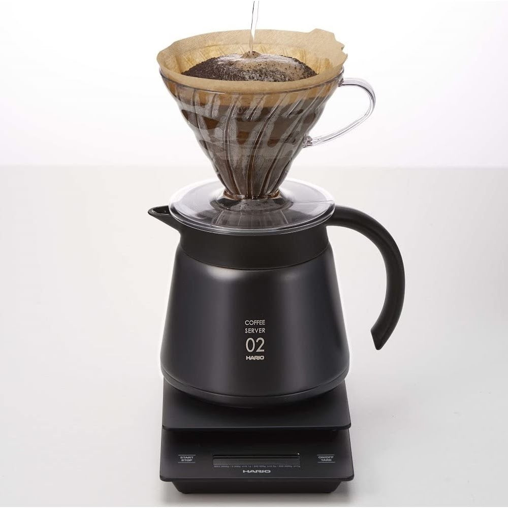 HARIO V60 02 不銹鋼雙層真空保溫咖啡壺 Heat Insulated Stainless Steel Server 550ml VHS-60