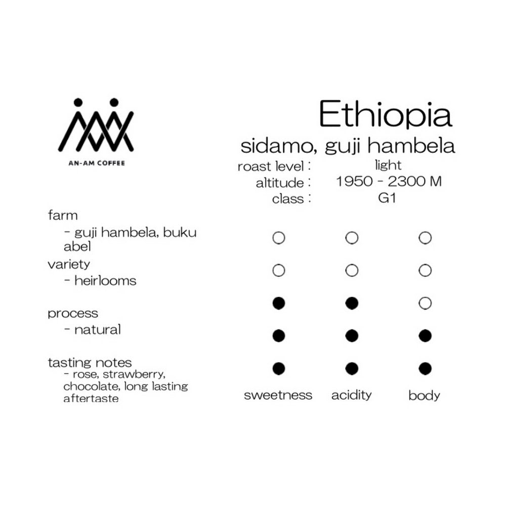 Ethiopia.Sidamo / 埃塞俄比亞.西達摩 100g