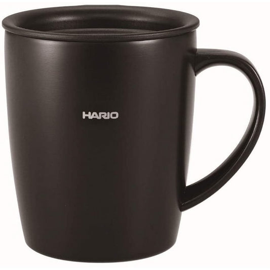 HARIO 不鏽鋼保溫隨行杯 300ml 霧黑 INSULATED MUG SMF-300-B