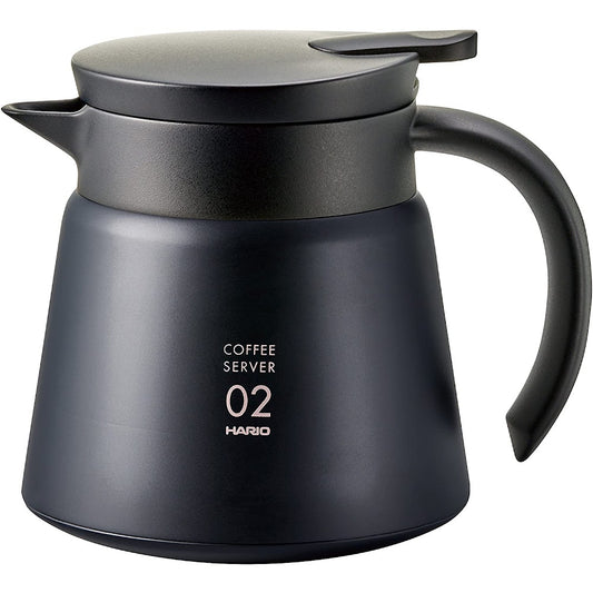 HARIO V60 02 不銹鋼雙層真空保溫咖啡壺 Heat Insulated Stainless Steel Server 550ml VHS-60